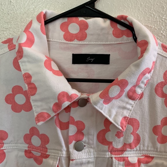 Floral Denim Jacket - Picture 2 of 4